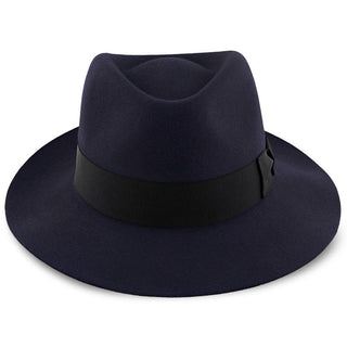 Dobbs Fedora Egan - Dobbs Navy Fur Felt Fedora Hat