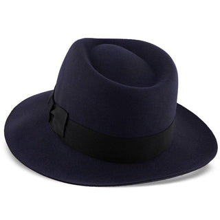 Dobbs Fedora Egan - Dobbs Navy Fur Felt Fedora Hat