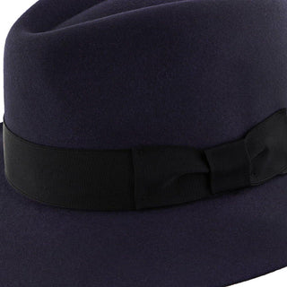 Dobbs Fedora Egan - Dobbs Navy Fur Felt Fedora Hat