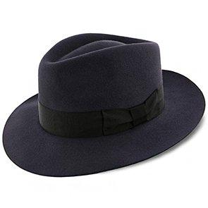 Dobbs Fedora Egan - Dobbs Navy Fur Felt Fedora Hat