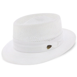 Dobbs Porkpie Bishop - Dobbs Straw Porkpie Hat - DSBISH
