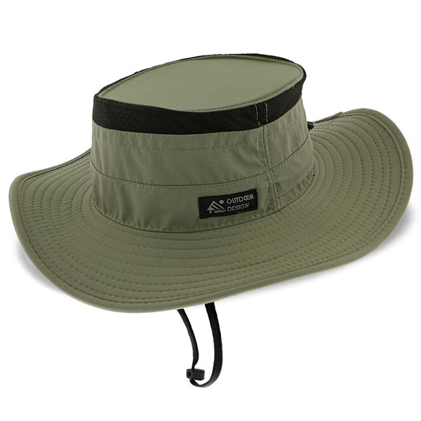 Dorfman Pacific Outback Bonnie - Dorfman Pacific Fossil 100% Nylon Outback Hat