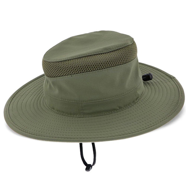 Dorfman Pacific Outback Peak - Dorfman Pacific Fossil 100% Nylon Outback Hat