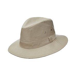 Dorfman Pacific Outback The Berg - DPC MC346 Khaki Cotton Packable/Crushable Safari Hat