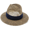 Dorfman Pacific Fedora Portland - H-MS3 - Dorfman Pacific 100% Seagrass Straw Fedora Hat