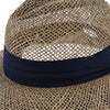 Dorfman Pacific Fedora Portland - H-MS3 - Dorfman Pacific 100% Seagrass Straw Fedora Hat