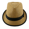 Dorfman Pacific trilby Ego - DPC LS172 Ivory Matte Toyo Straw Fedora Hat