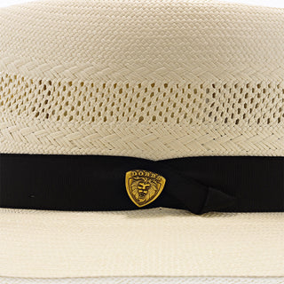 San Juan - Dobbs Vented Shantung Straw Fedora Hat