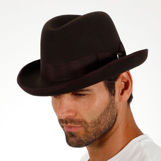 Valerio - Stacy Adams Royal Wool Felt Homburg Hat
