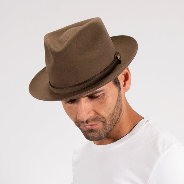 Mens Stetson Belfast Casual Fur Felt Fedora Hat