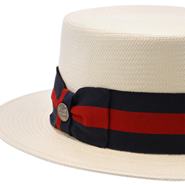 Stetson Keeneland Shantung Straw Boater Hat