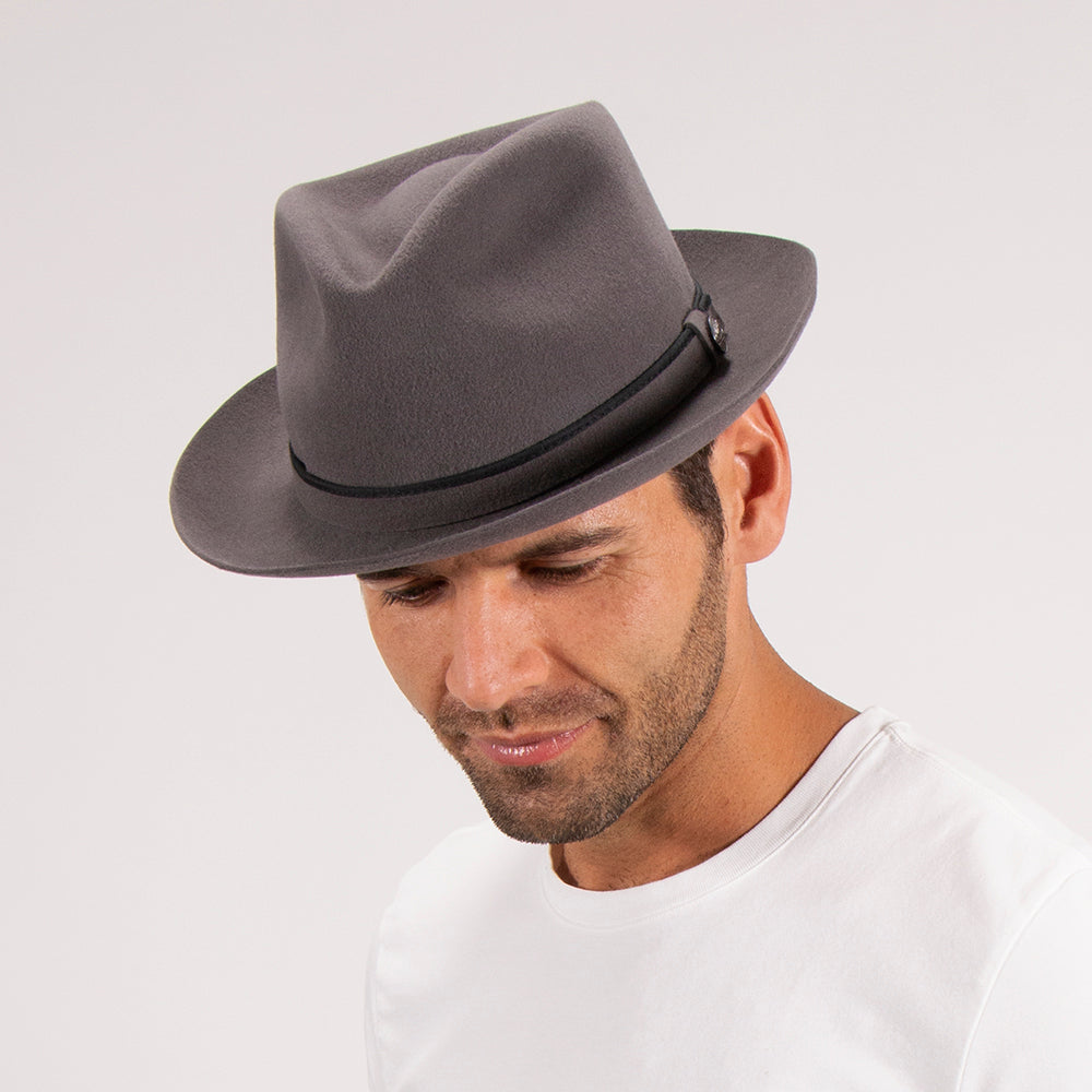 Mens Stetson Belfast Casual Fur Felt Fedora Hat – Fashionable Hats