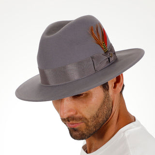 Empire - Walrus Hats Grey Wool Felt Fedora Hat - H7001