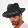 Tampa - Walrus Hats Grey Center Dent Wool Felt Fedora Hat