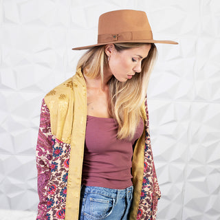 Capri - Walrus Hats Wide Brim Wool Felt Fedora Hat