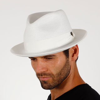 Rosebud - Dobbs Straw Fedora Hat - DSRBUD