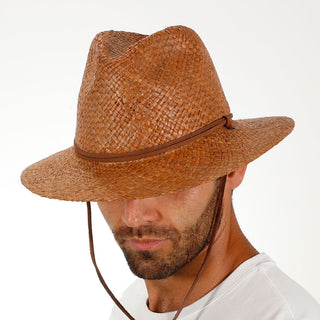 Grand Turk - Scala 100% Raffia Straw Fedora Hat