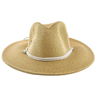 Jeanne Simmons Fedora Summer - Jeanne Simmons Toyo Straw Wide Brim Fedora Hat - 6966