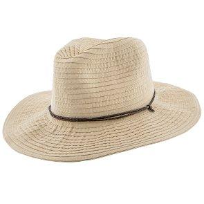 Jeanne Simmons Outback Poolside - Jeanne Simmons Ribbon Wide Brim Fedora Hat - 6981