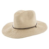 Jeanne Simmons Outback Poolside - Jeanne Simmons Ribbon Wide Brim Fedora Hat - 6981