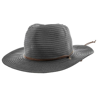 Jeanne Simmons Outback Poolside - Jeanne Simmons Ribbon Wide Brim Fedora Hat - 6981