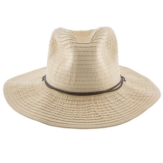 Jeanne Simmons Outback Poolside - Jeanne Simmons Ribbon Wide Brim Fedora Hat - 6981