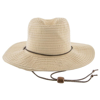Jeanne Simmons Outback Poolside - Jeanne Simmons Ribbon Wide Brim Fedora Hat - 6981