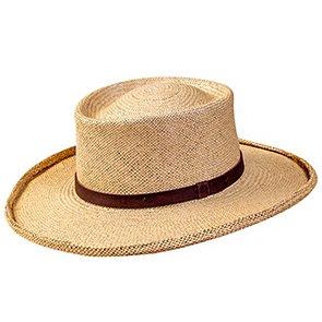 Pantropic Fedora Twisted Gambler - Pantropic 100% Straw Hat