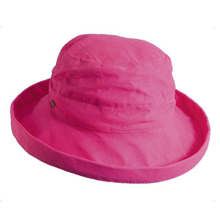 Scala Bretton Bliss - Scala LC484 White Cotton Medium Brim Bretton Bucket Hat