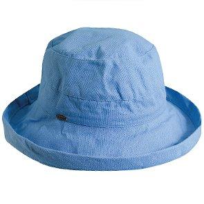 Scala Bretton Bliss - Scala LC484 White Cotton Medium Brim Bretton Bucket Hat