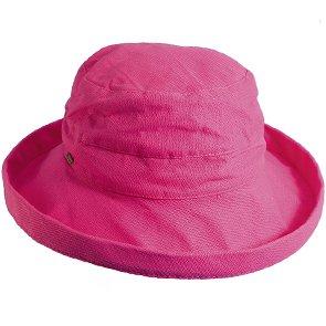 Scala Bretton Bliss - Scala LC484 White Cotton Medium Brim Bretton Bucket Hat