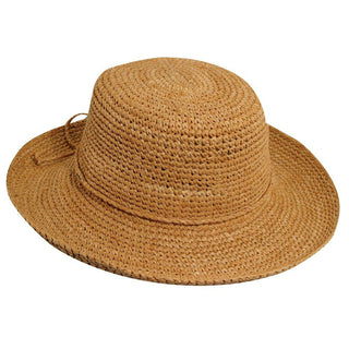 Scala Bretton Cross country - Scala L551OS Tea Packable/Crushable Raffia Straw Bucket Hat