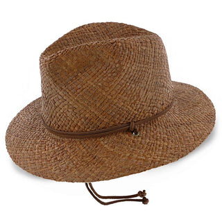 Scala Fedora Grand Turk - Scala 100% Raffia Straw Fedora Hat