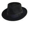 Scala Fedora Capone - Scala DF109 Chocolate Crushable Wool Felt Fedora Hat