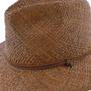 Scala Fedora Grand Turk - Scala 100% Raffia Straw Fedora Hat
