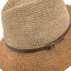 Scala Fedora Manu - Scala LR687 Tea Crocheted Raffia Straw Fedora Hat