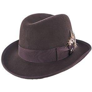 Scala Homburg Dashing - Scala WF545 Wool Felt Homburg Hat