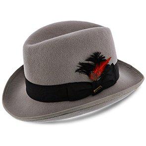 Scala Homburg Dashing - Scala WF545 Wool Felt Homburg Hat