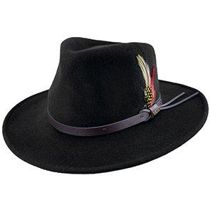 Scala Outback Darwin - Scala DF6 Pecan Crushable Wool Felt Outback Hat