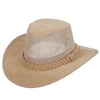 Scala Outback Norman - Scala 948OS Tan Mesh Sidewall Outback Soaker Golf Hat