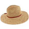 Scala Wide Brim Seychelles - LR683OS - Scala Crocheted Raffia Natural Tea Safari Hat