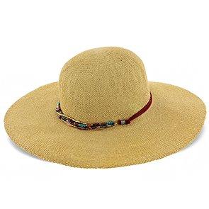 Scala Wide Brim Sedona - Scala Natural 100% Toyo Straw Wide Brim Hat