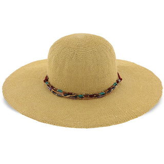 Scala Wide Brim Sedona - Scala Natural 100% Toyo Straw Wide Brim Hat