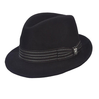 Stacy Adams Trilby Benny - Stacy Adams SAW647 Wool Felt Fedora Hat