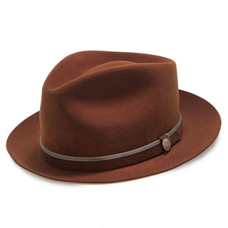 Stetson Fedora Belfast - Stetson Fur Felt Fedora Hat - TWBLFS