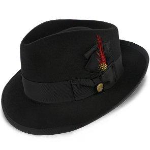 Stetson 100% Wool Felt 'Whippet' Hats in Mink Small / Mink Stetson 100% Wool Felt 'Whippet' Hats in Mink Small / Mink