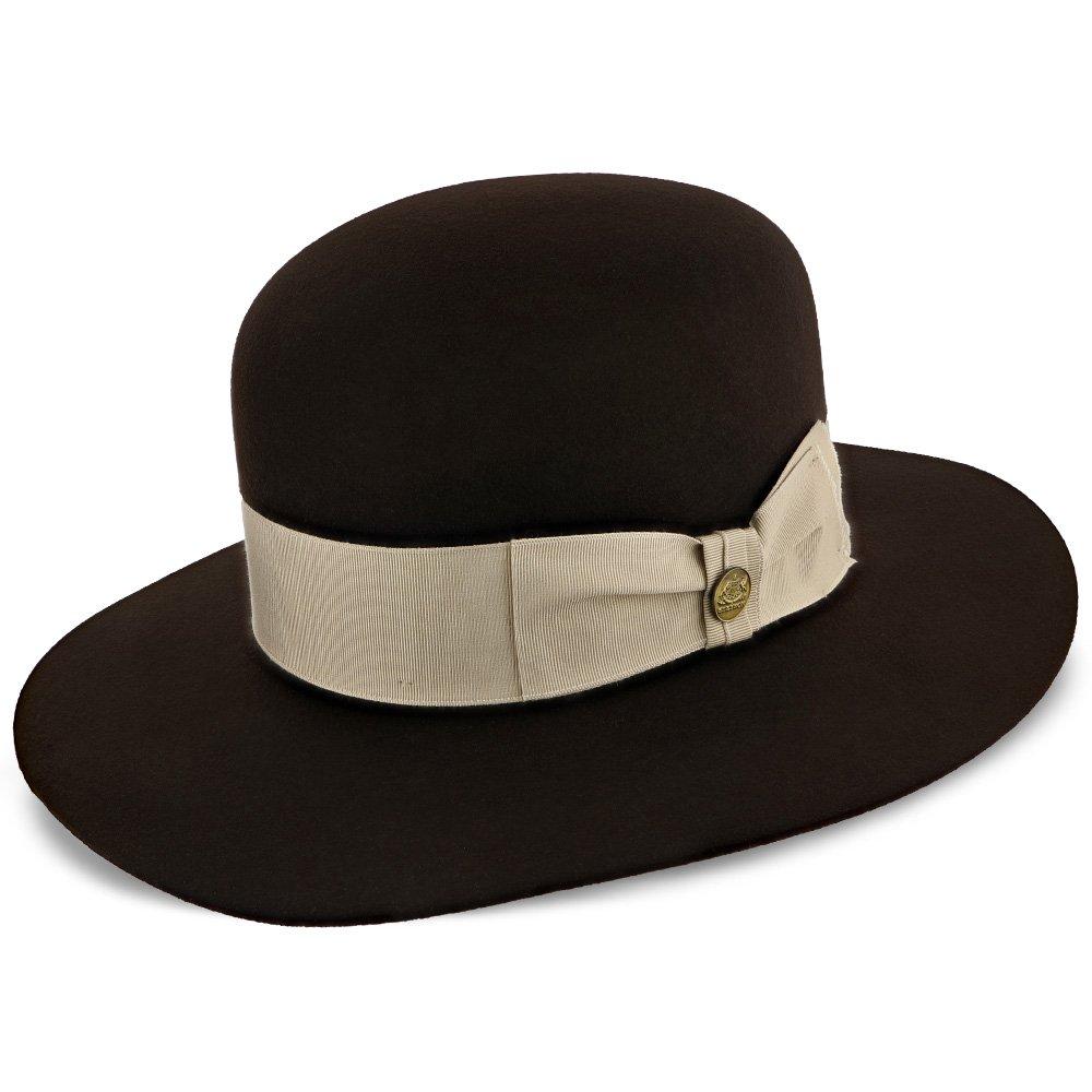 Jamestown Stetson Wool Felt Open Crown Fedora Hat