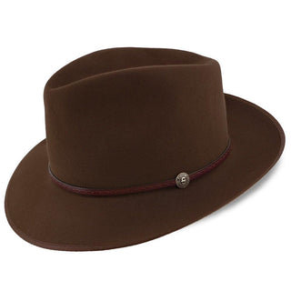 Stetson Fedora Roadster - Stetson Walnut Fur Felt Fedora Hat - TFRDTRB