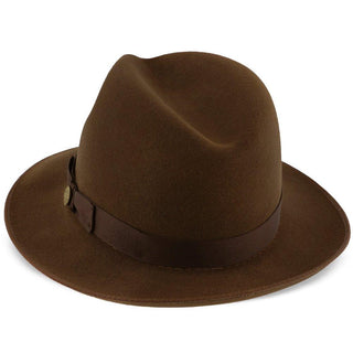 Stetson Fedora Runabout - Stetson Fur Felt Packable Fedora Hat - TFFRUN
