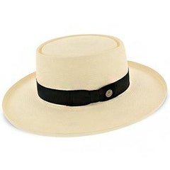 Stetson Gambler Colonel - Stetson Shantung Straw Gambler Hat